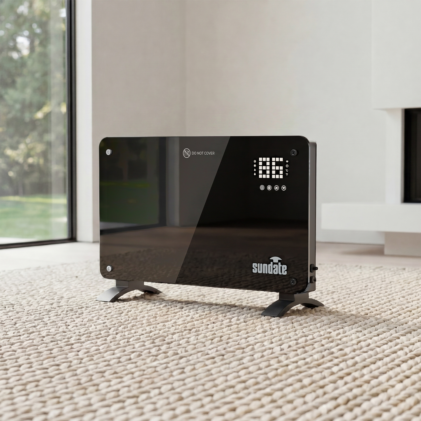 1500W Convection Heater Wifi Control, Indoor Space Heater, Electric Heating with Remote Control