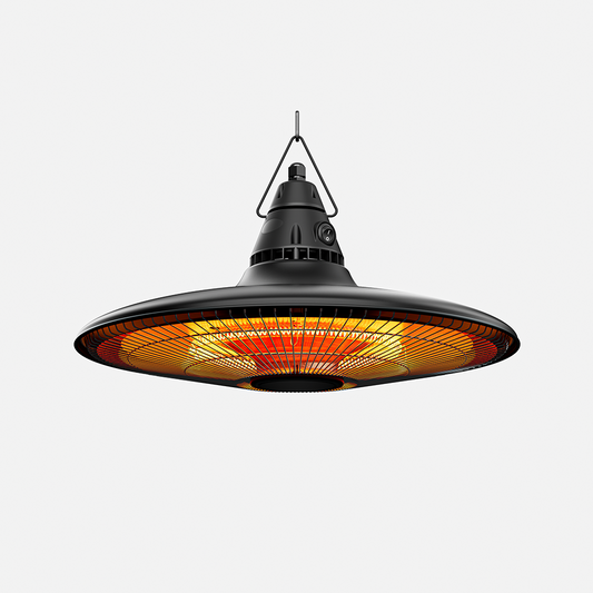 1500W Hanging Heater with Remote Control, Waterproof, Black