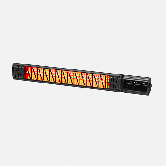 1500W Wall-Mounted Infrared Heater with Remote Control, Wifi Control, 9 Heat Levels, 24H Timers